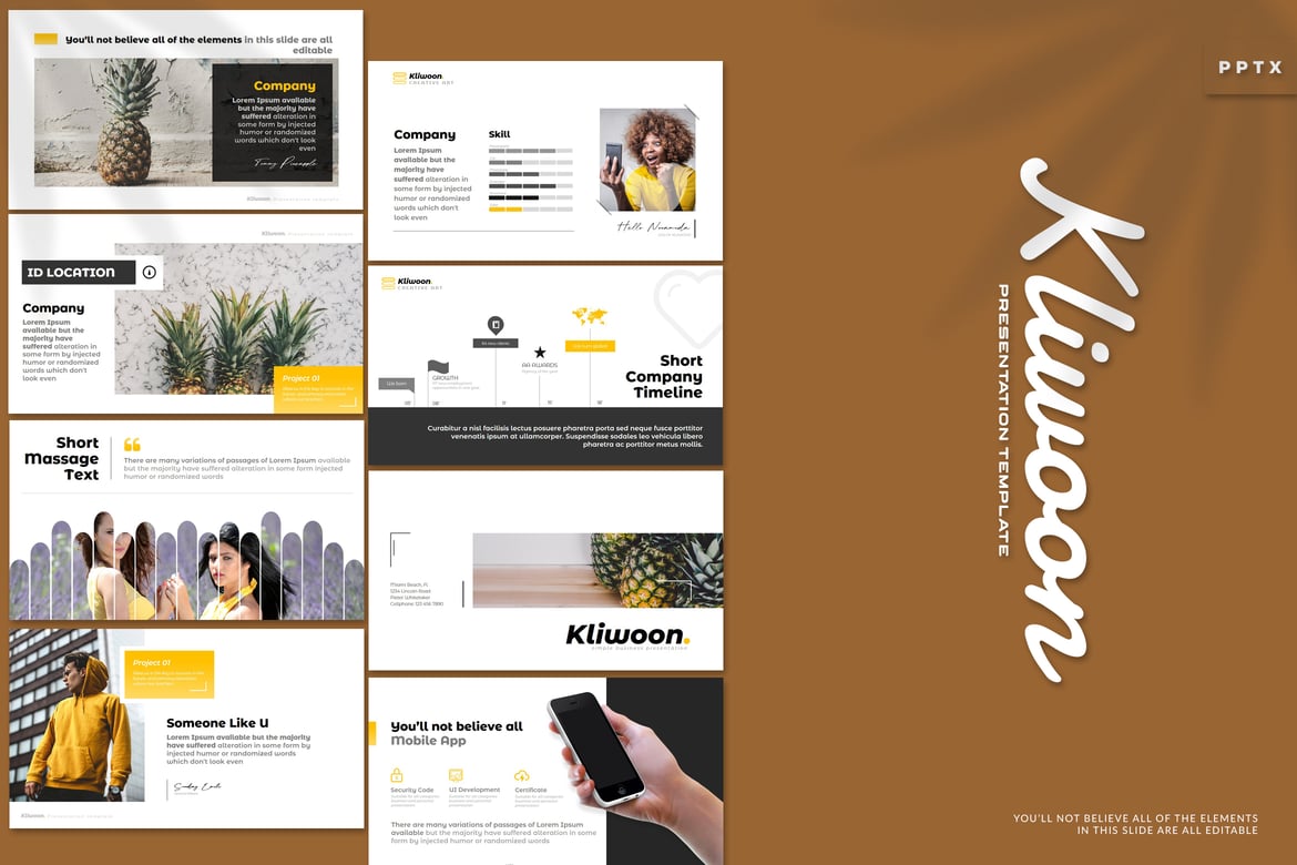 Template PowerPoint Kliwoon - Solusi Presentasi Menarik
