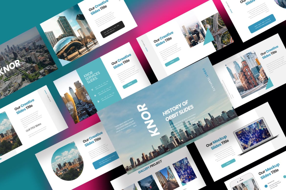 Template PowerPoint Bisnis Modern yang Fleksibel