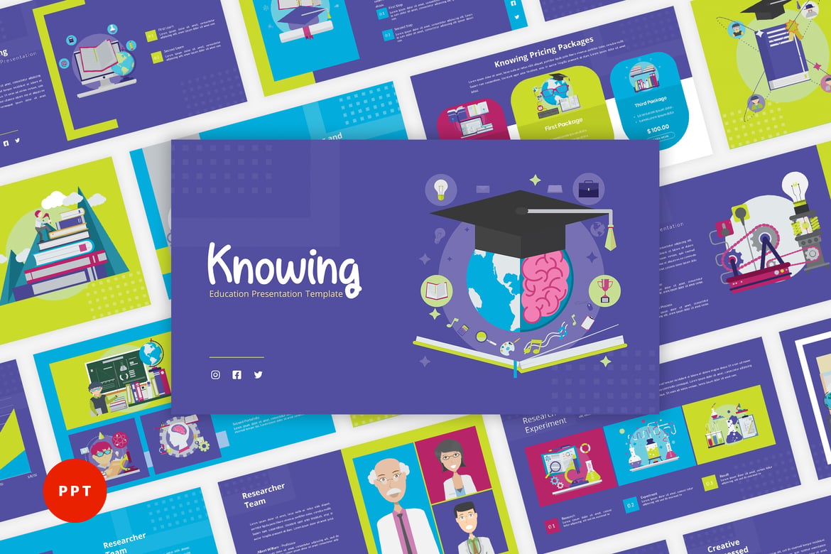 Template Presentasi Pendidikan - Knowing yang Serbaguna