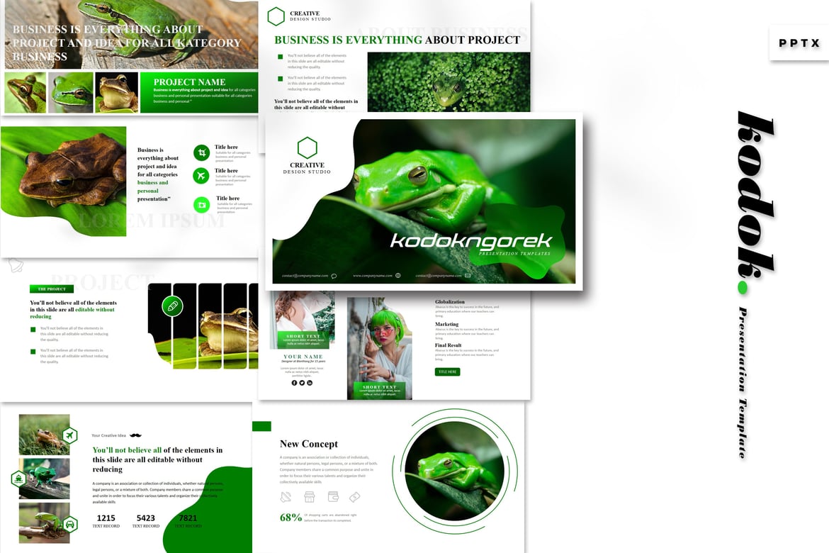 Kodok - Template Presentasi PowerPoint Kreatif dan Serbaguna
