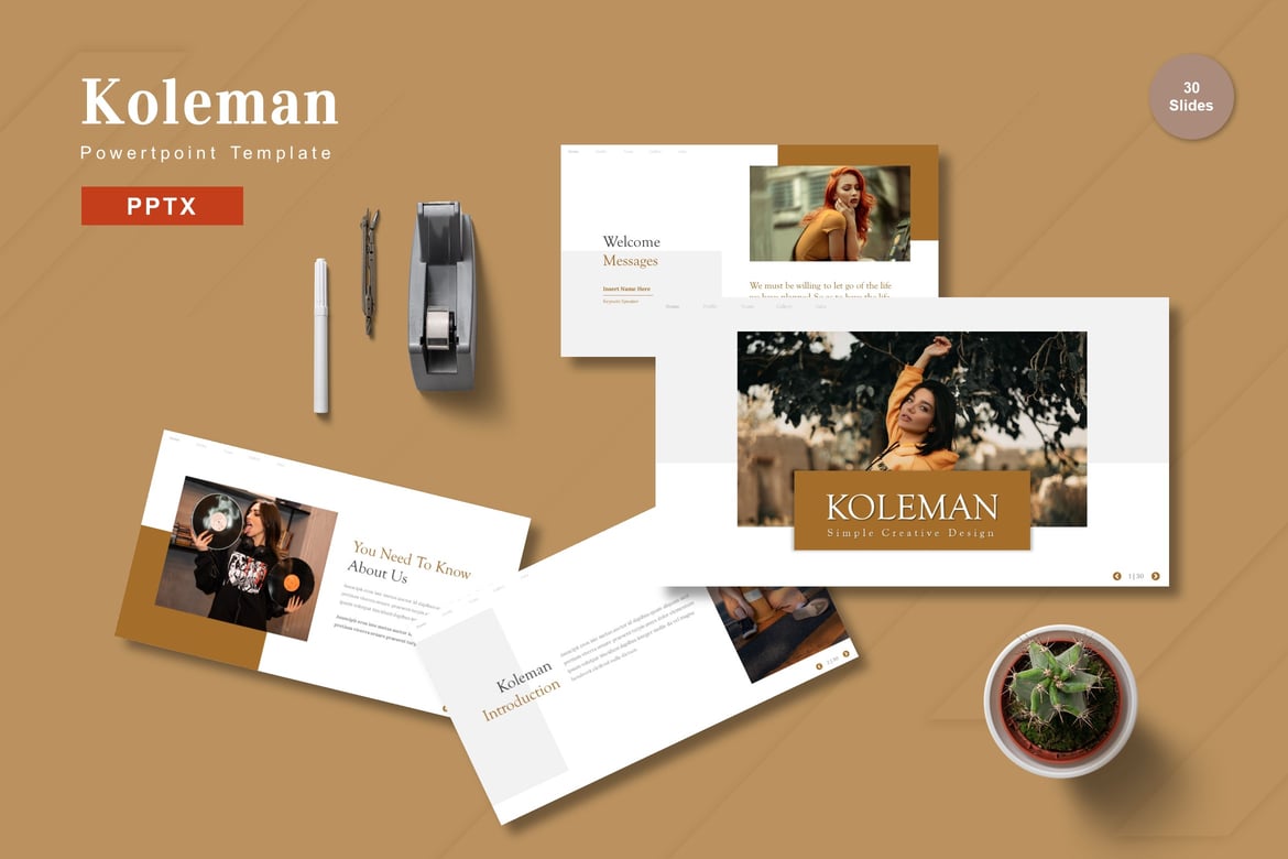 Koleman - Template PowerPoint yang Memukau