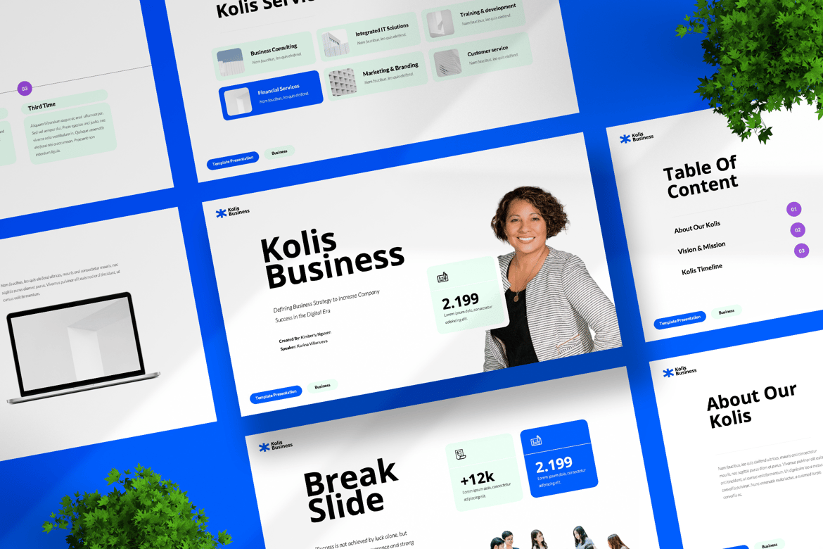 Template PowerPoint Kolis untuk Presentasi Profesional dan Modern