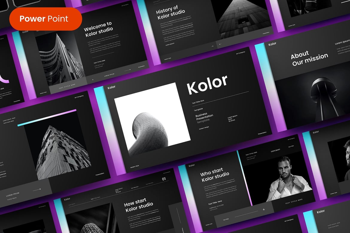 Kolor – Template PowerPoint Bisnis yang Menarik