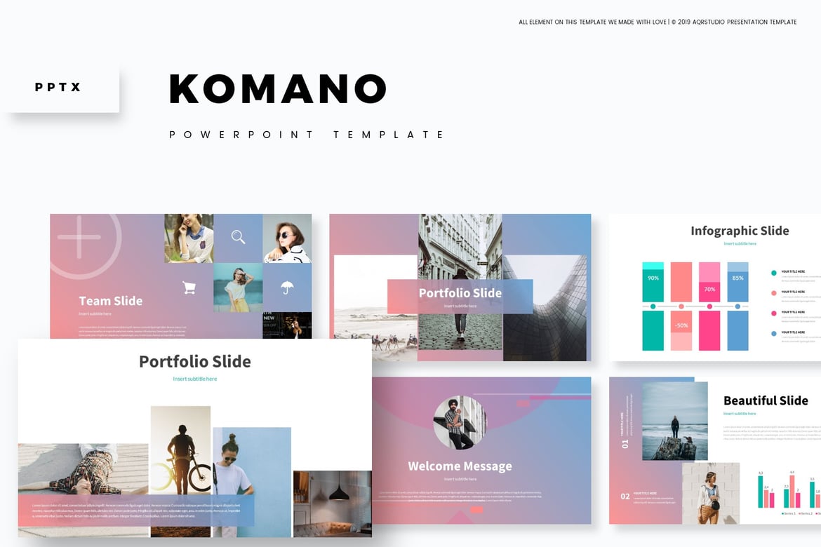 Komano - Template PowerPoint Serbaguna yang Menarik