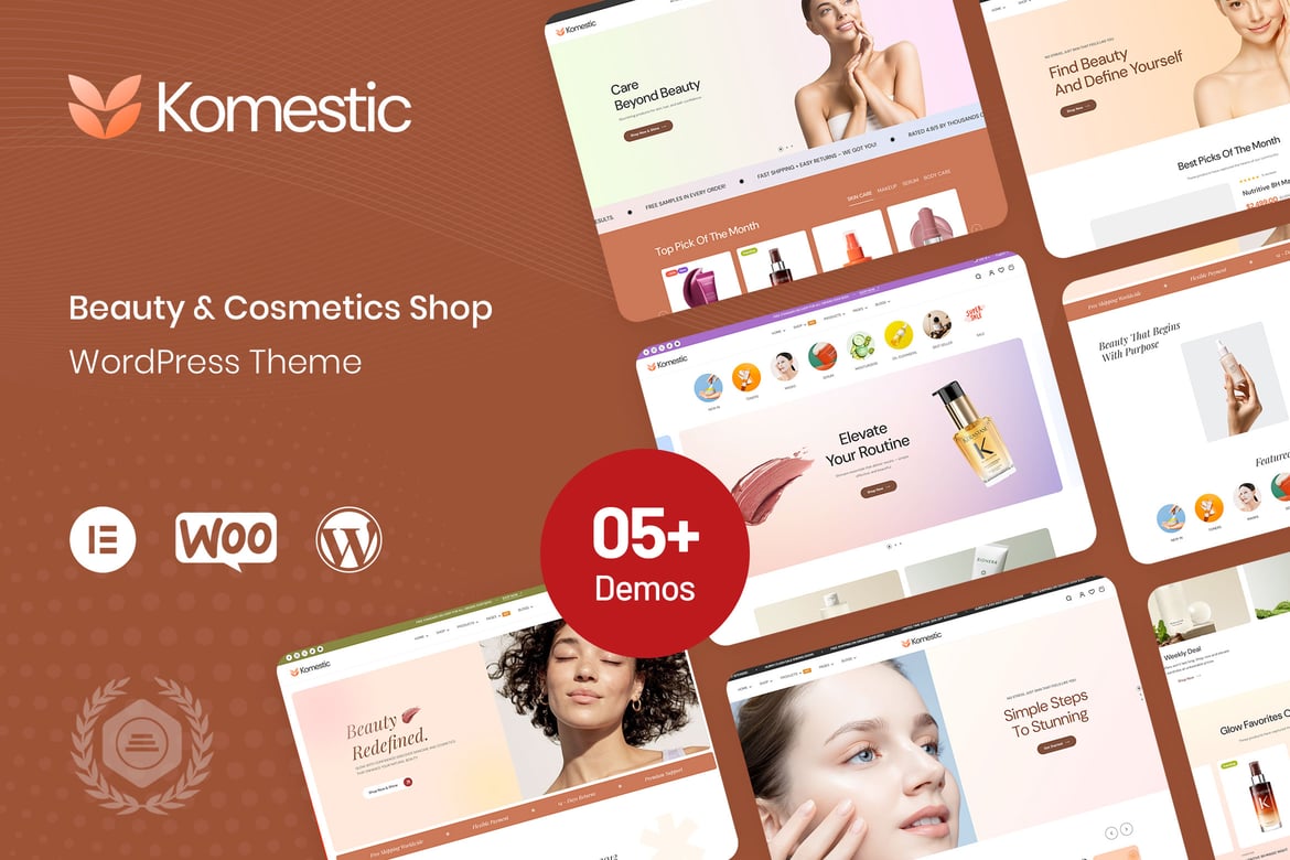 Komestic - Tema WordPress Toko Kecantikan dan Kosmetik yang Menawan