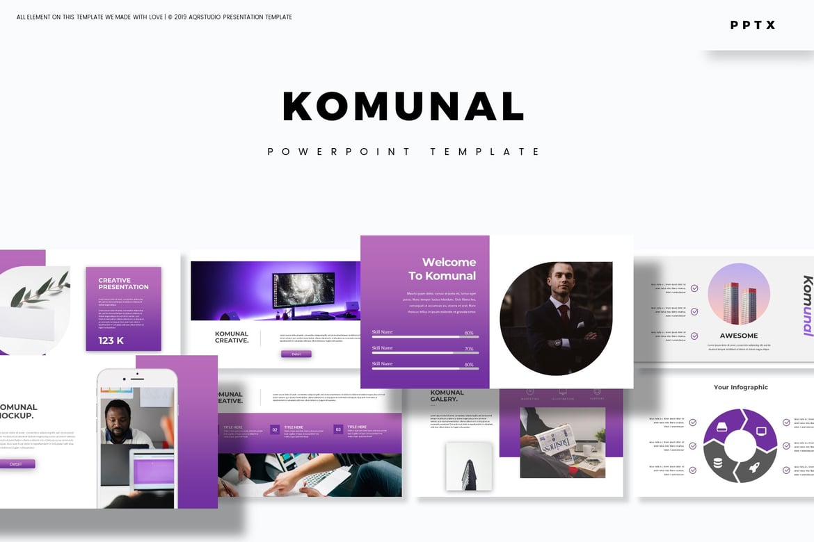 Template Powerpoint Komunal - Solusi Presentasi Kreatif Anda
