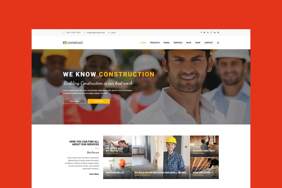 Koncept - Template Website HTML5 Multi-Konsep yang Menarik