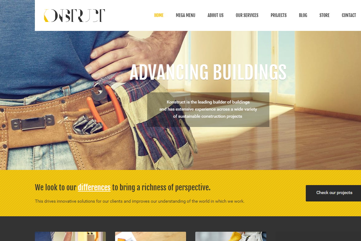 Konstruct - Template Website Konstruksi dan Bisnis yang Menarik