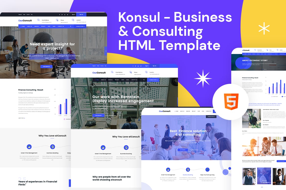 Konsul - Template Website Bisnis & Konsultasi yang Menarik