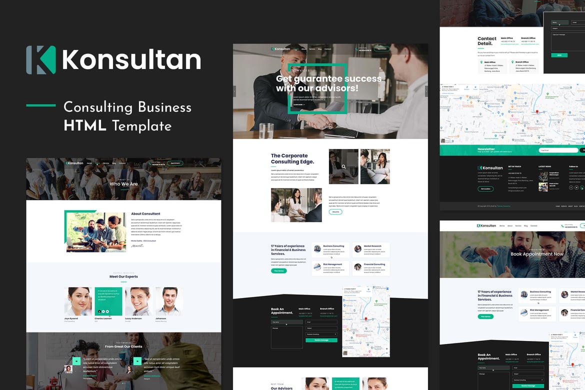 Konsultan Pro | Template HTML untuk Bisnis Konsultasi yang Responsif