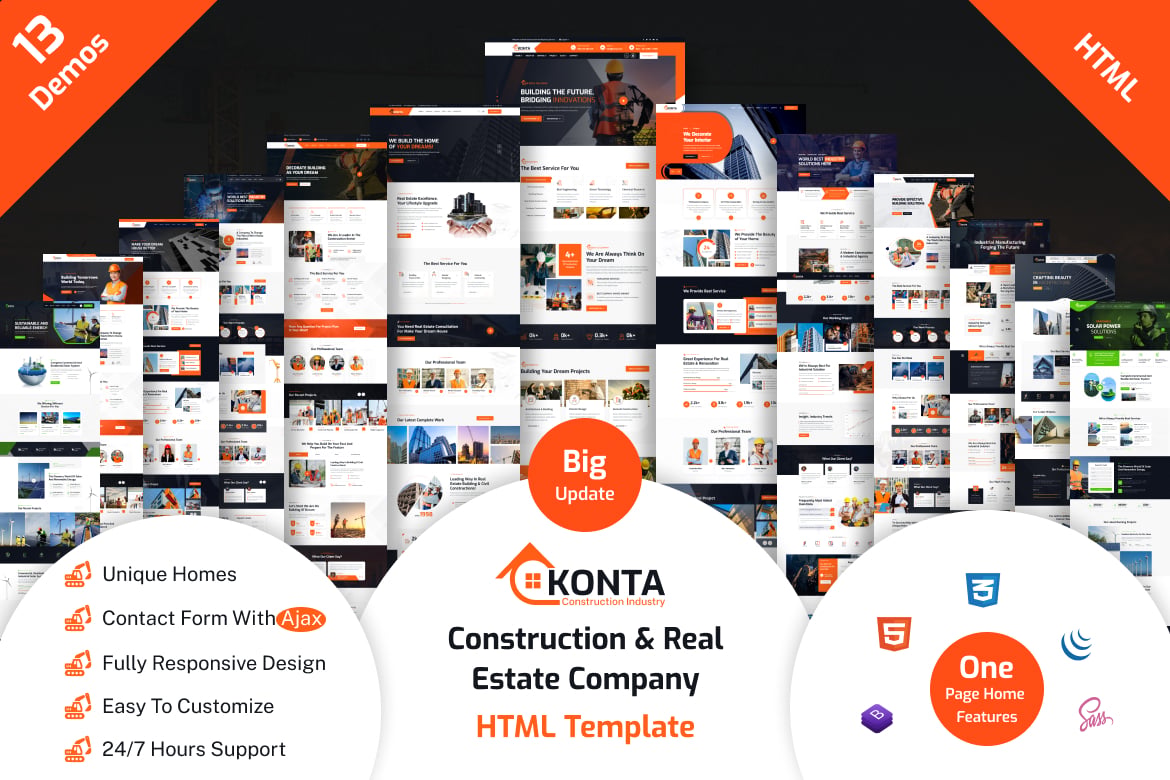 Konta - Template Website Konstruksi yang Modern dan Responsif