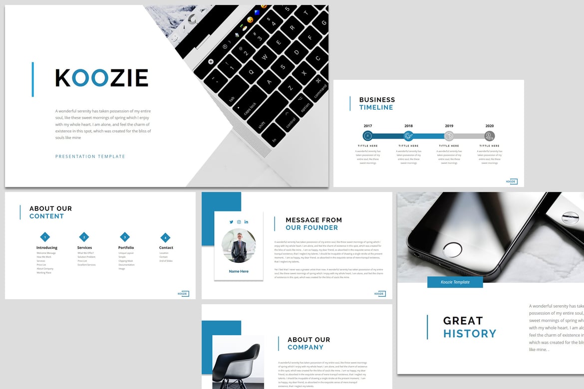 Koozie - Template Presentasi PowerPoint Profesional