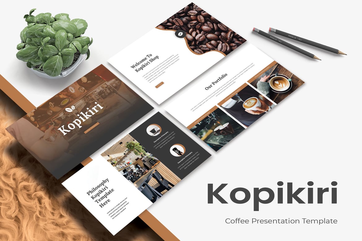 Template Powerpoint Kopikiri: Desain Modern dan Kreatif