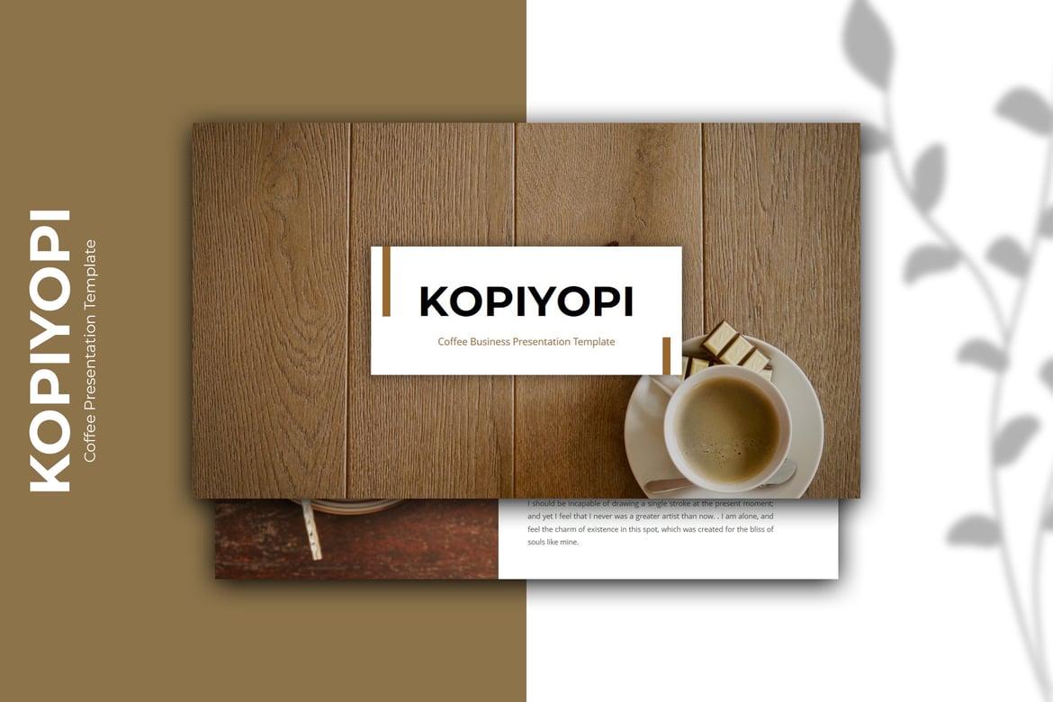 Kopiyopi – Template Presentasi PowerPoint untuk Bisnis Kopi yang Menarik