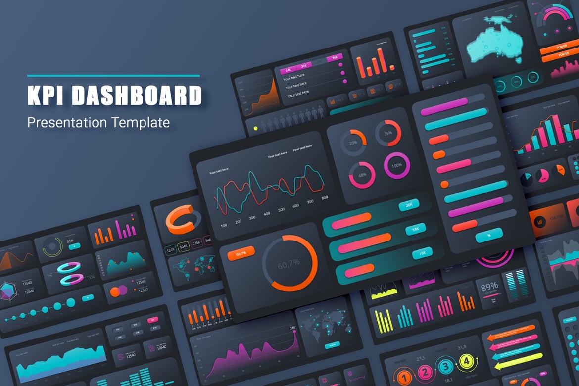 Template PowerPoint Dashboard KPI yang Menarik dan Multifungsi