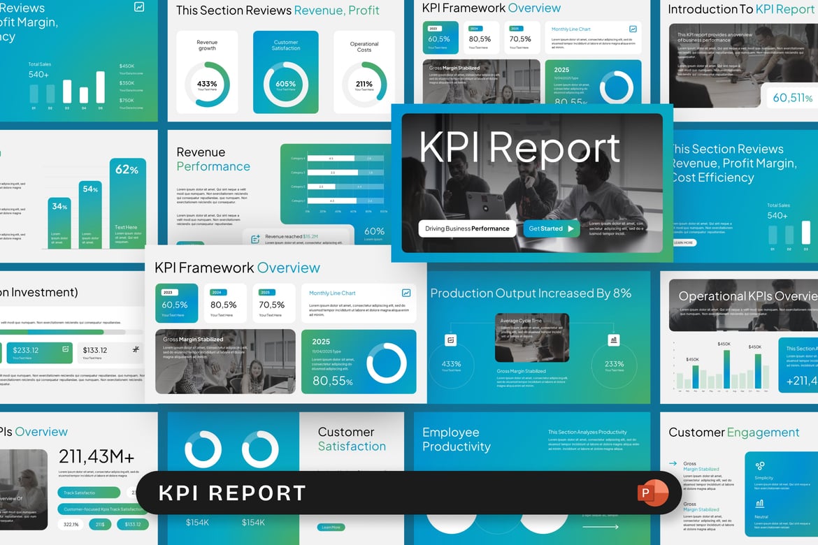 Template Presentasi KPI untuk Laporan Bisnis yang Efektif