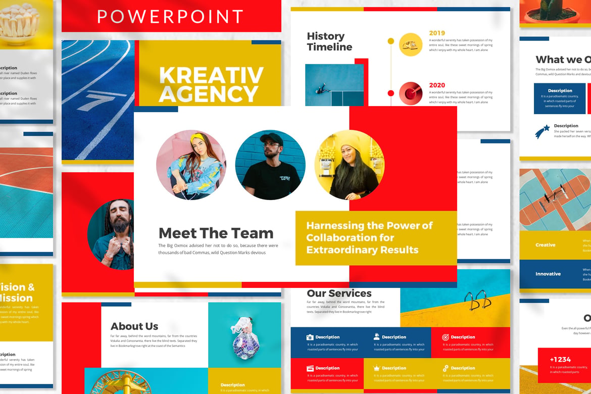 Template PowerPoint Kreatif untuk Bisnis yang Menarik