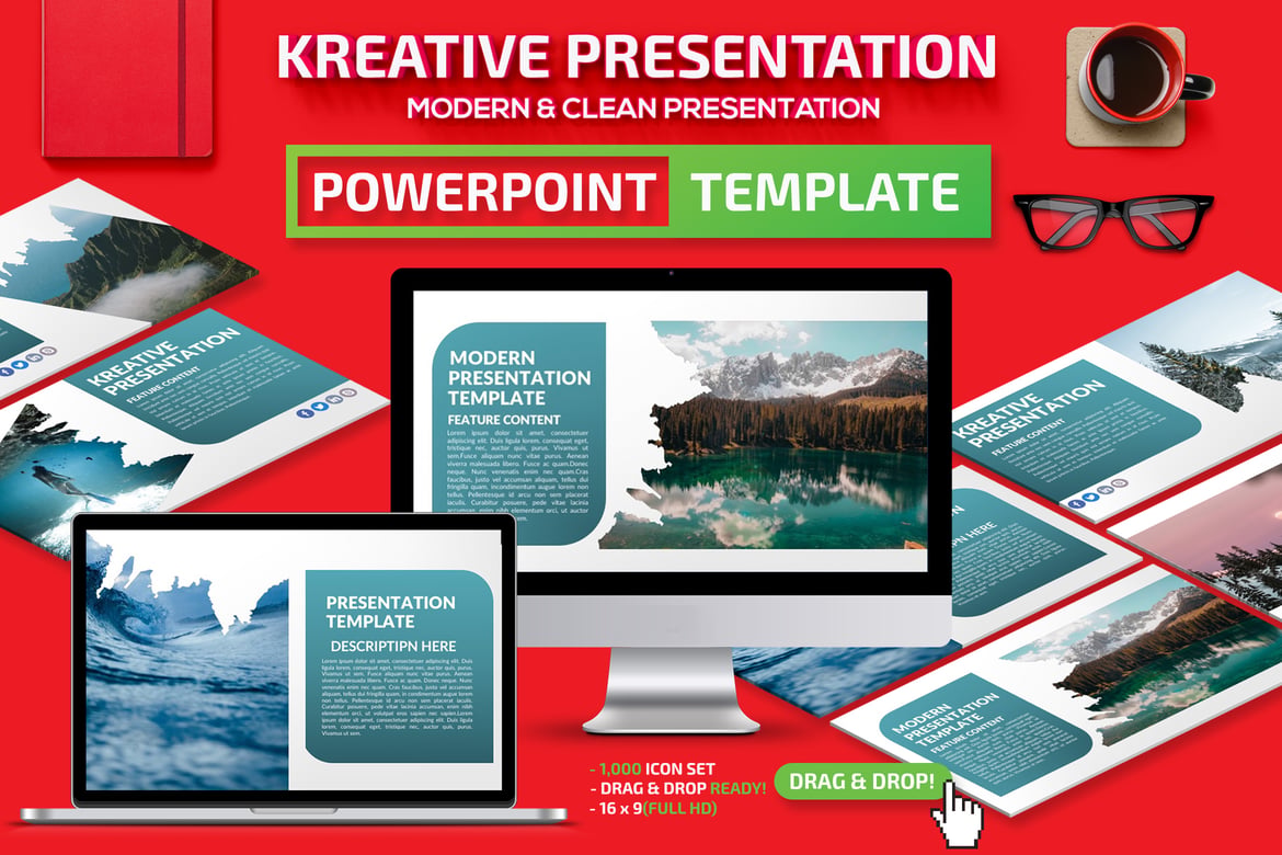 Template Powerpoint Presentasi Kreatif dan Menarik