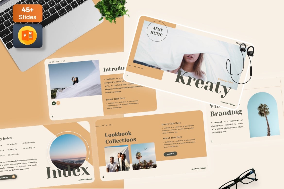 Kreaty - Template Powerpoint Estetis untuk Presentasi Profesional