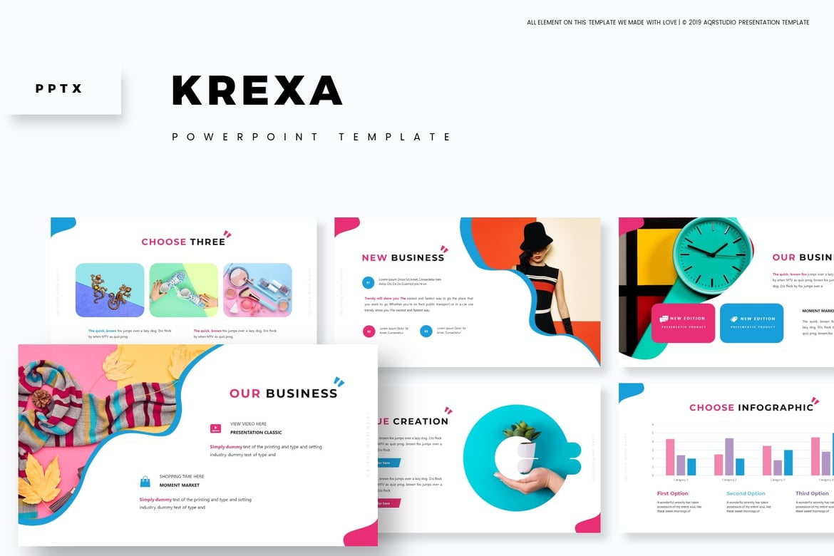 Krexa - Template PowerPoint Serbaguna yang Menarik