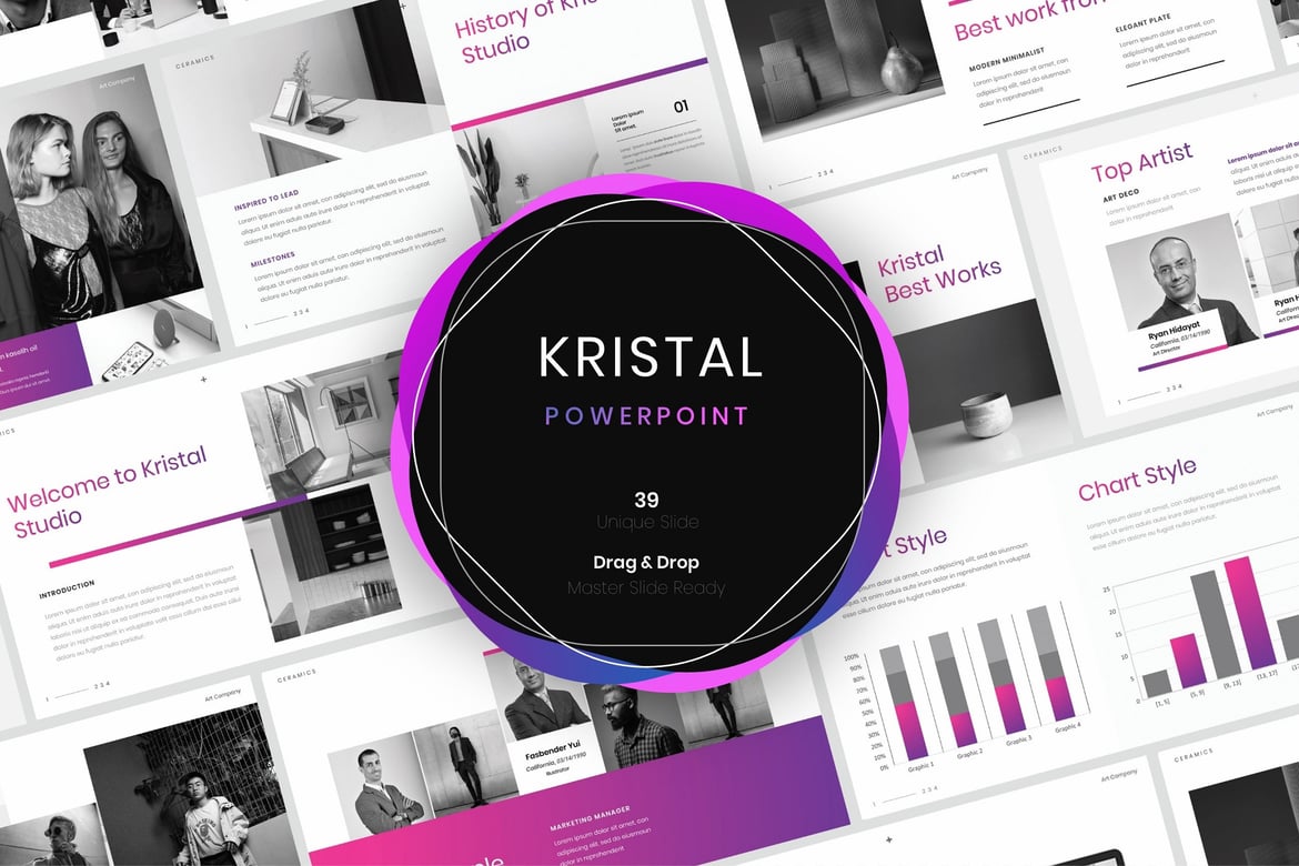 Kristal – Template PowerPoint Bisnis yang Menarik