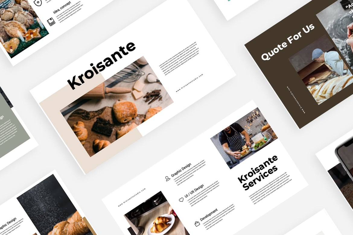 Kroisante - Template PowerPoint Kreatif dan Profesional
