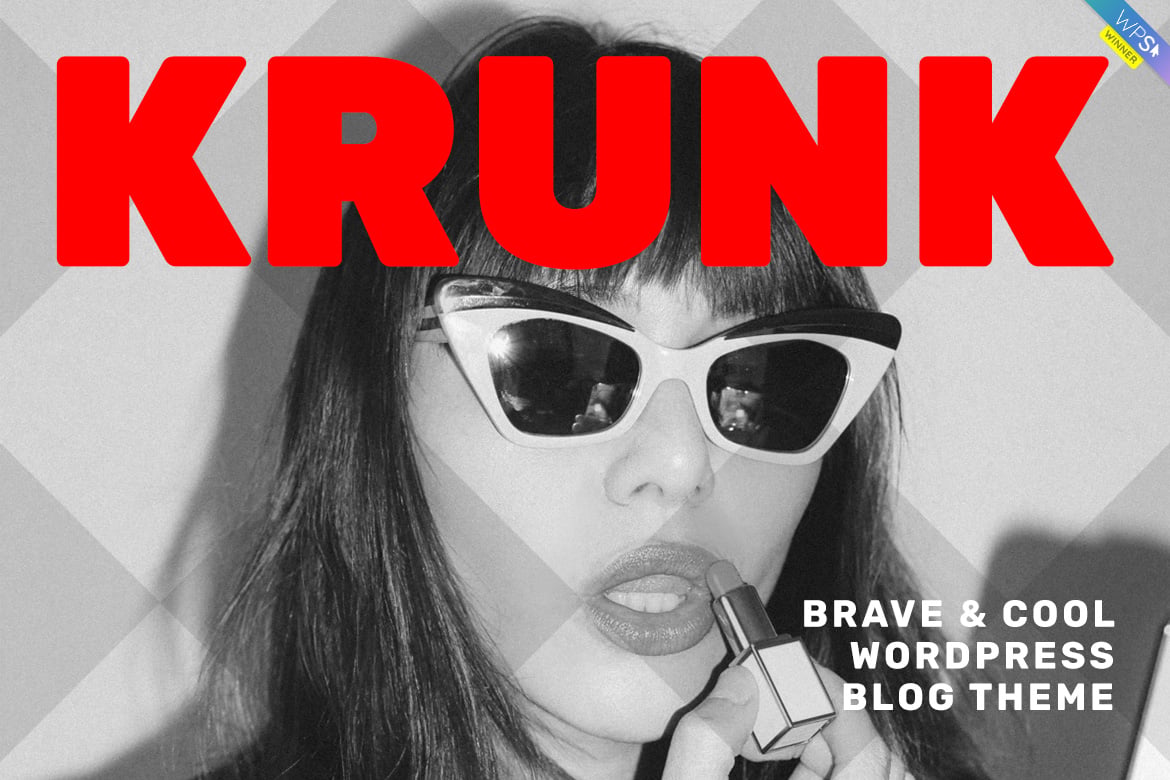 Tema WordPress Krunk - Blog yang Berani dan Keren
