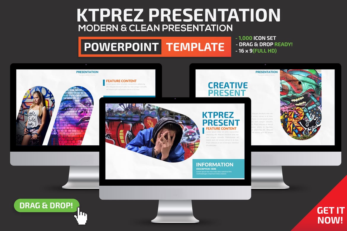 Template Presentasi PowerPoint Ktprez yang Menakjubkan