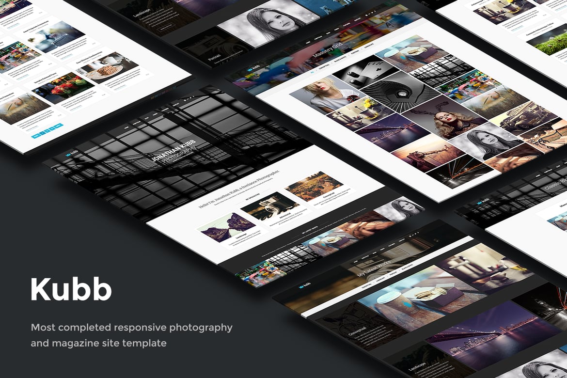 Kubb - Template Website Fotografi & Majalah yang Responsif dan Menawan