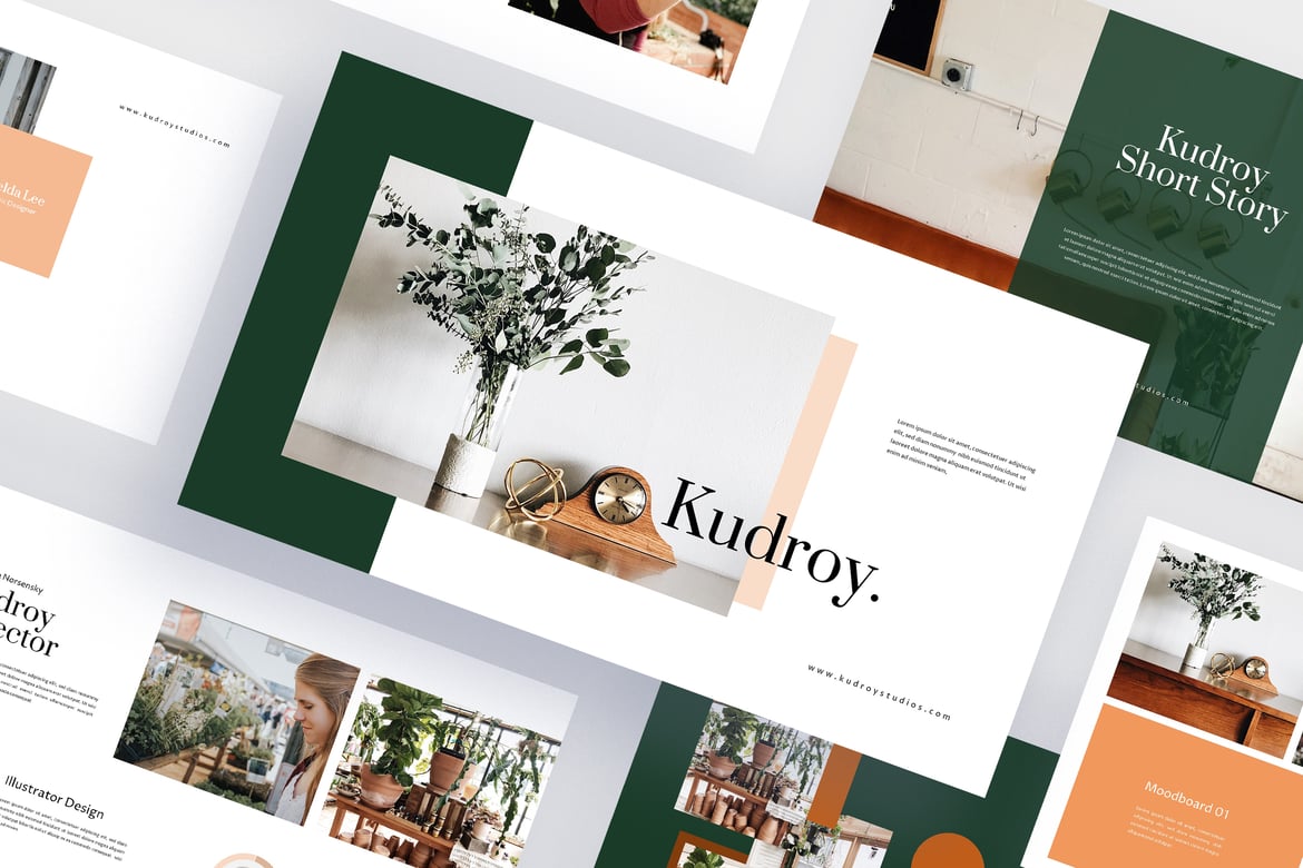Kudroy - Template Presentasi Botanikal yang Menawan