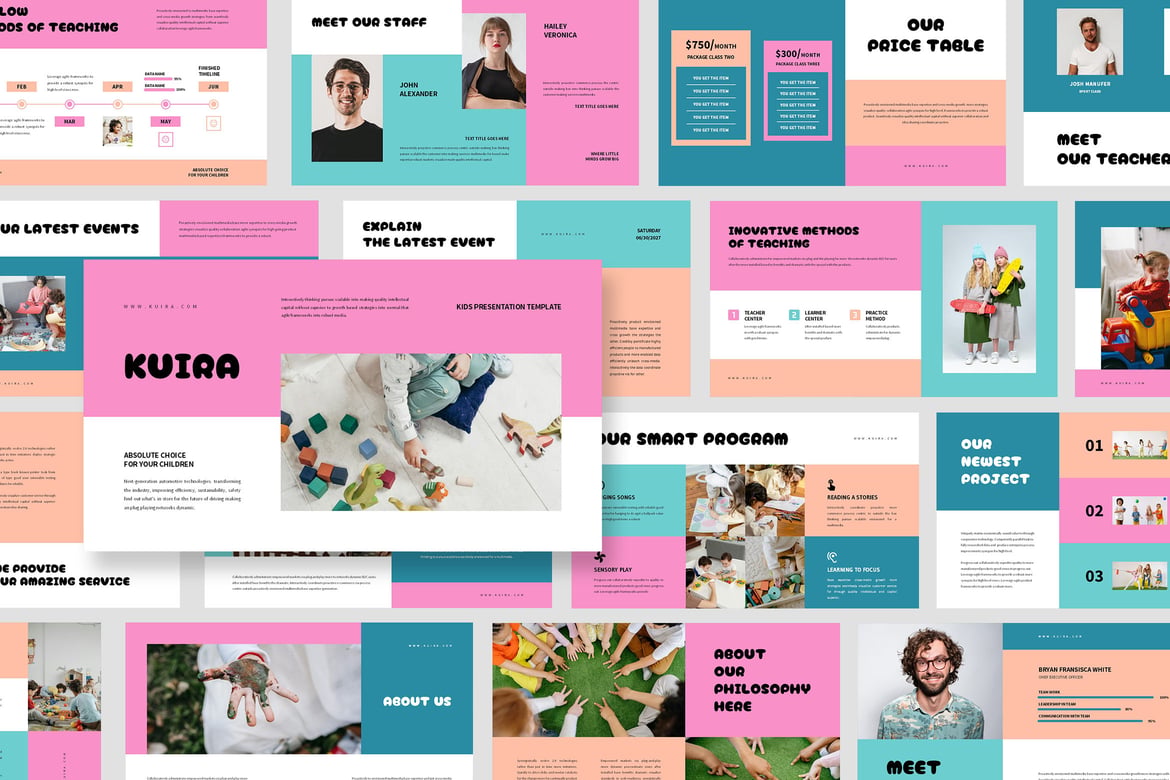 Template Presentasi PowerPoint Anak: Kuira yang Menarik