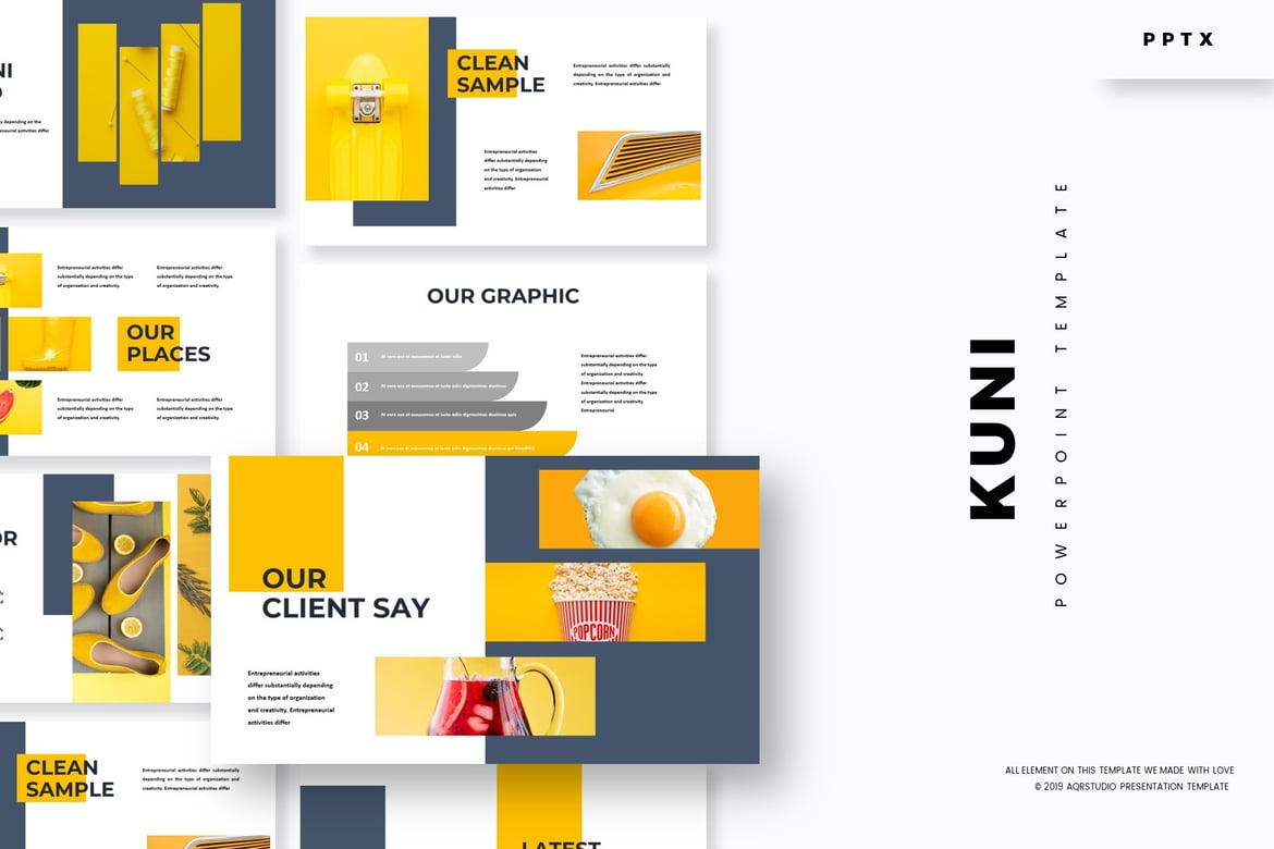 Kuni - Template Powerpoint Serbaguna untuk Presentasi Anda