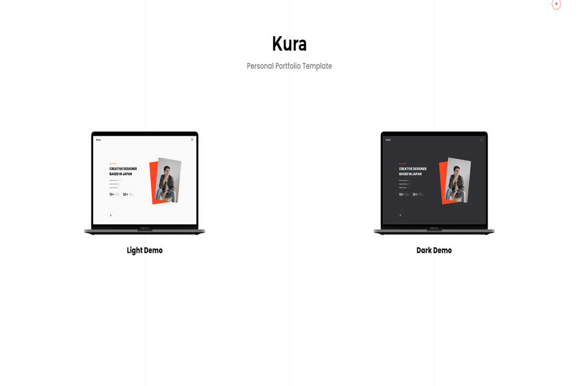Kura - Template Website Portofolio Pribadi Berbasis Vuejs