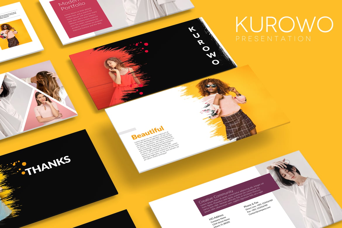 Template Presentasi KUROWO: Solusi Kreatif untuk Setiap Kebutuhan
