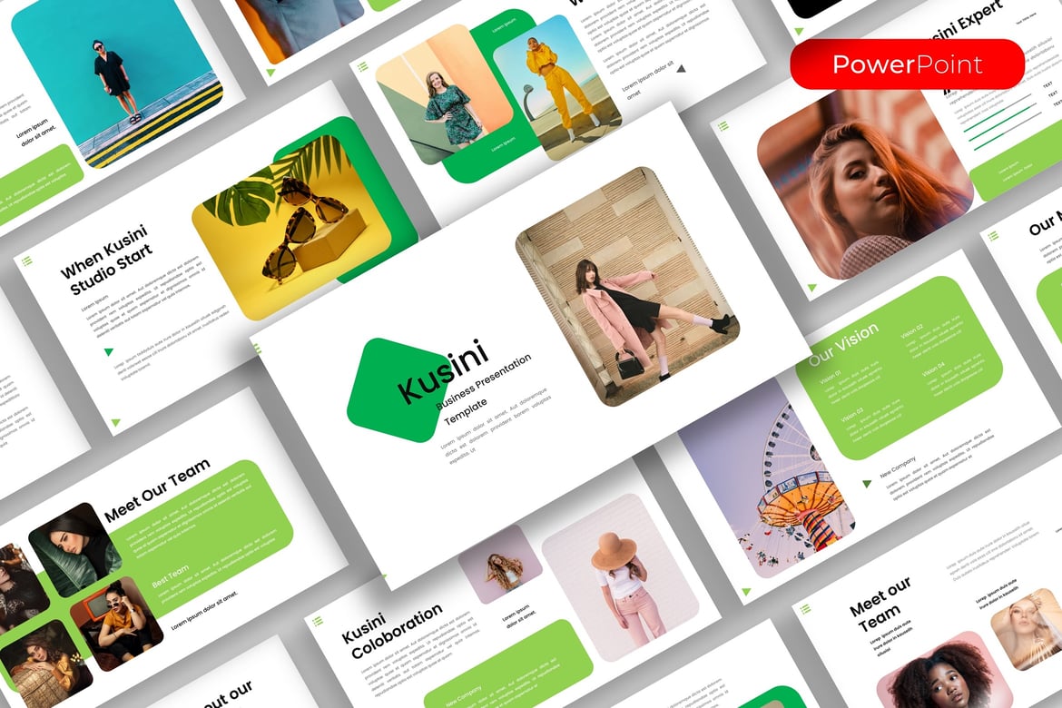 Template Presentasi Kusini - PowerPoint untuk Bisnis yang Menarik