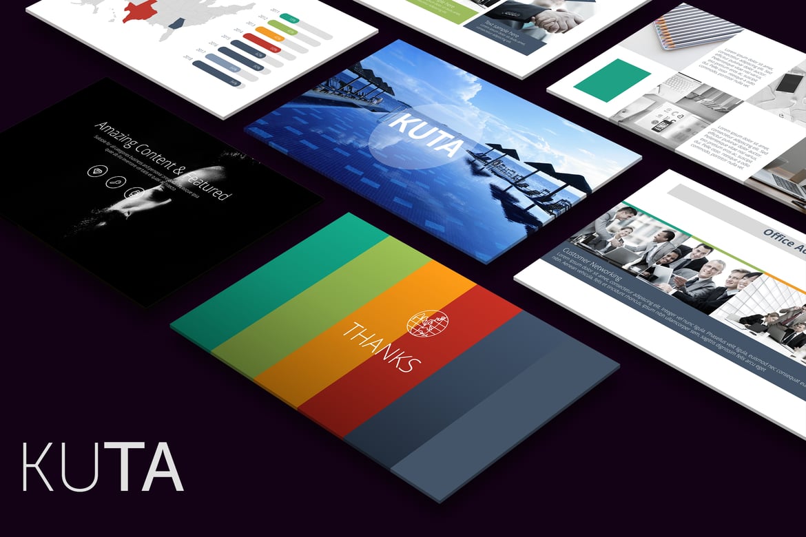 Template PowerPoint KUTA: Solusi Presentasi Kreatif untuk Semua Kebutuhan Anda