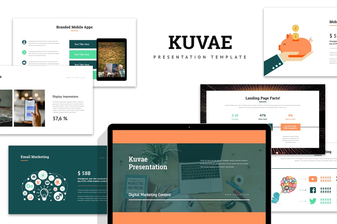 Kuvae: Template PowerPoint Proposal Pemasaran Digital yang Menarik
