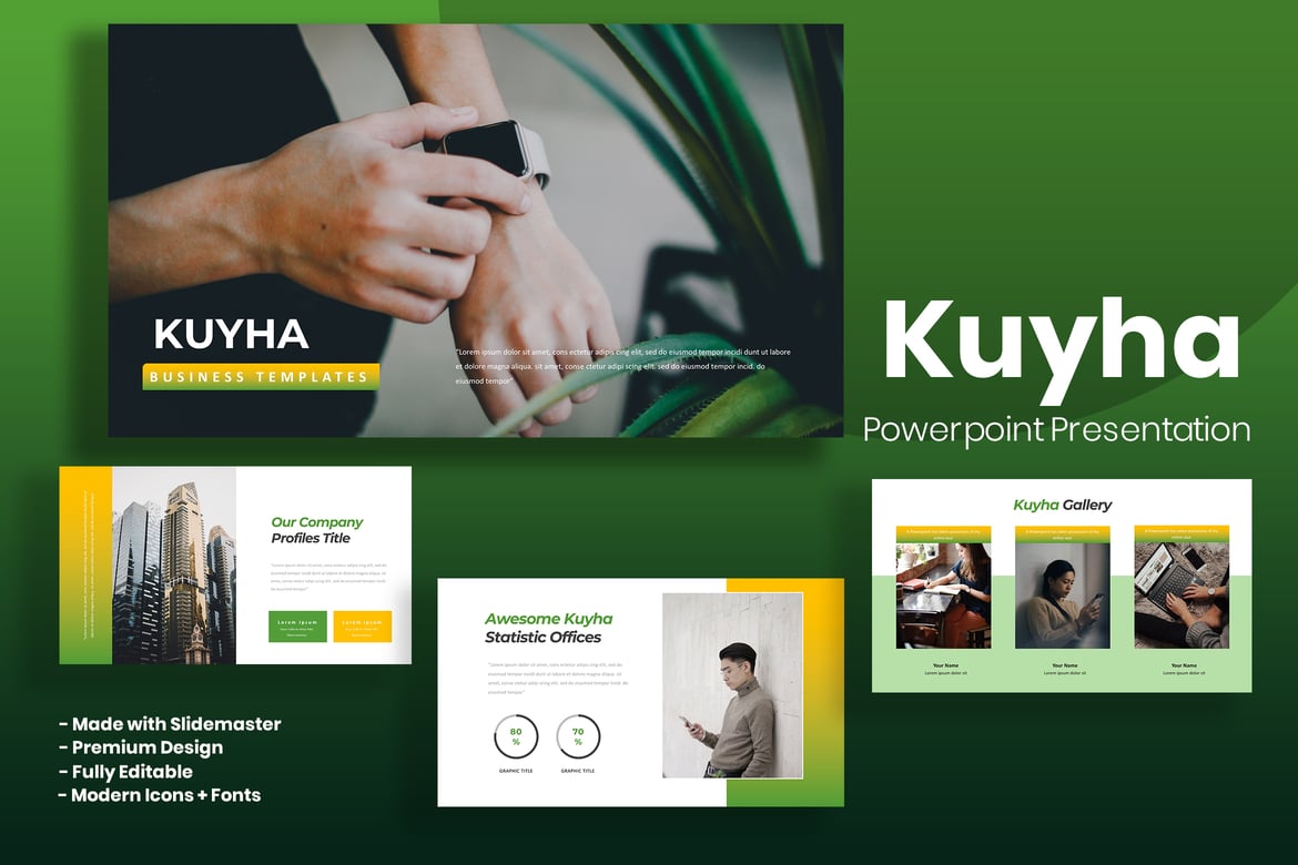 Kuyha - Template PowerPoint Serbaguna yang Menarik