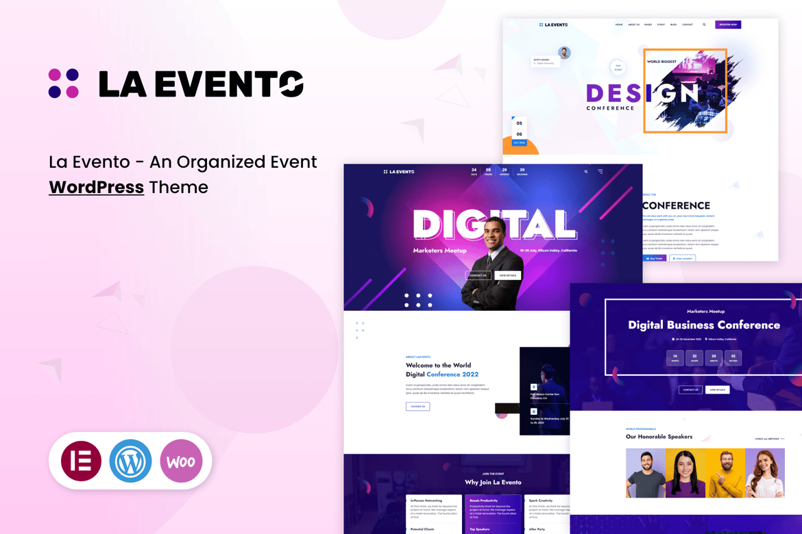 La Evento - Tema WordPress untuk Event yang Terorganisir dan Modern