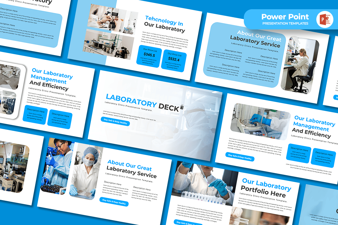 Template Presentasi Laboratorium - PowerPoint yang Siap Pakai