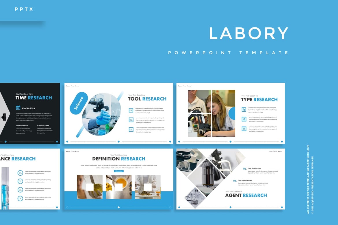 Labory - Template Powerpoint Serbaguna yang Menarik