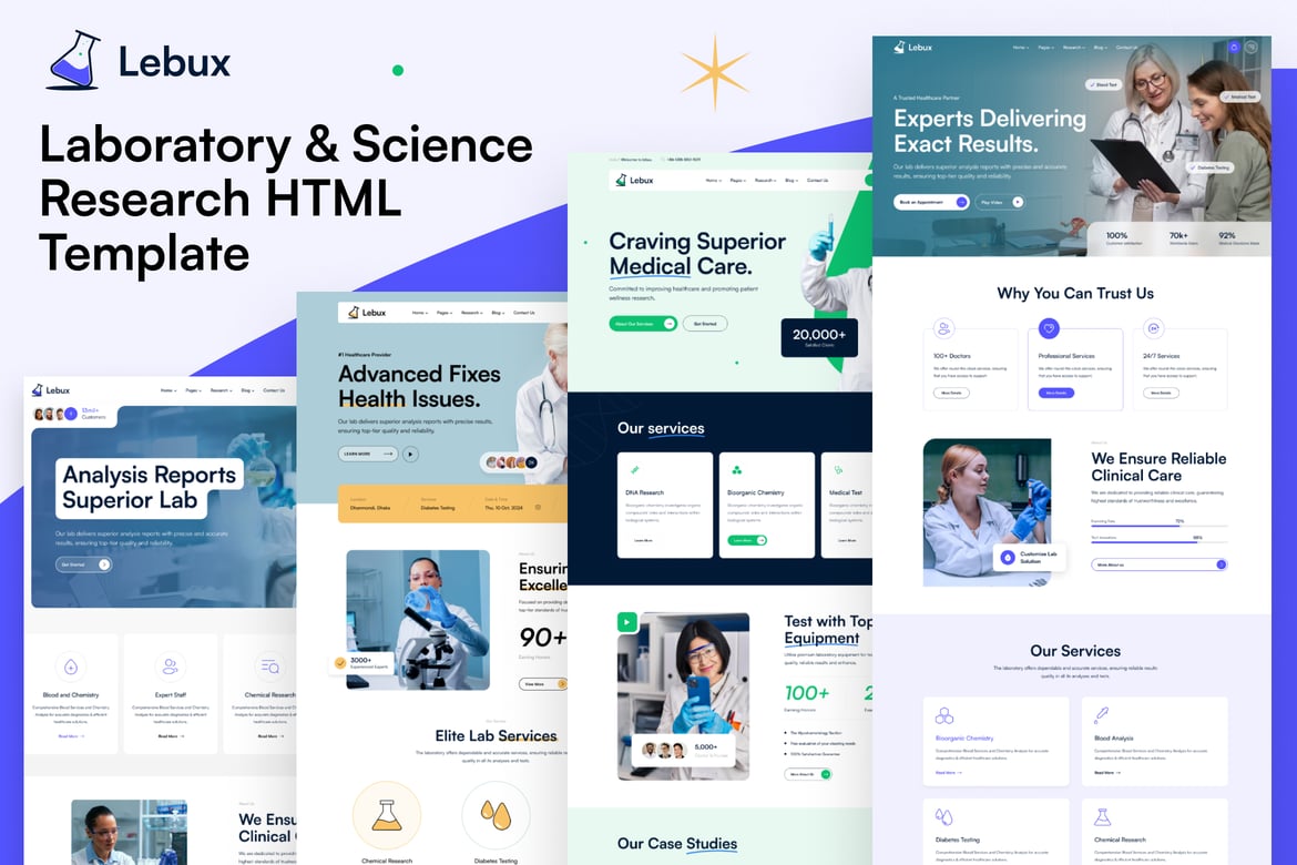 Labux - Template Website Laboratorium dan Penelitian Terbaik