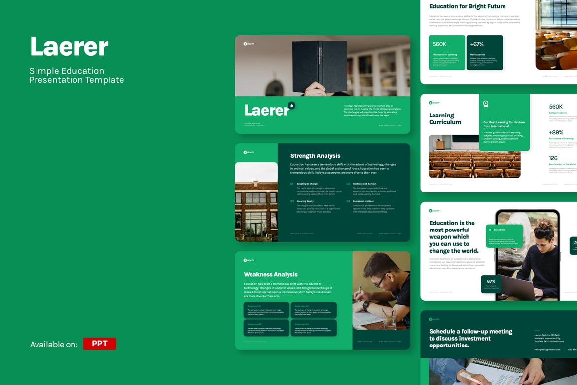 Template Presentasi Pendidikan Guru yang Sederhana dan Menarik