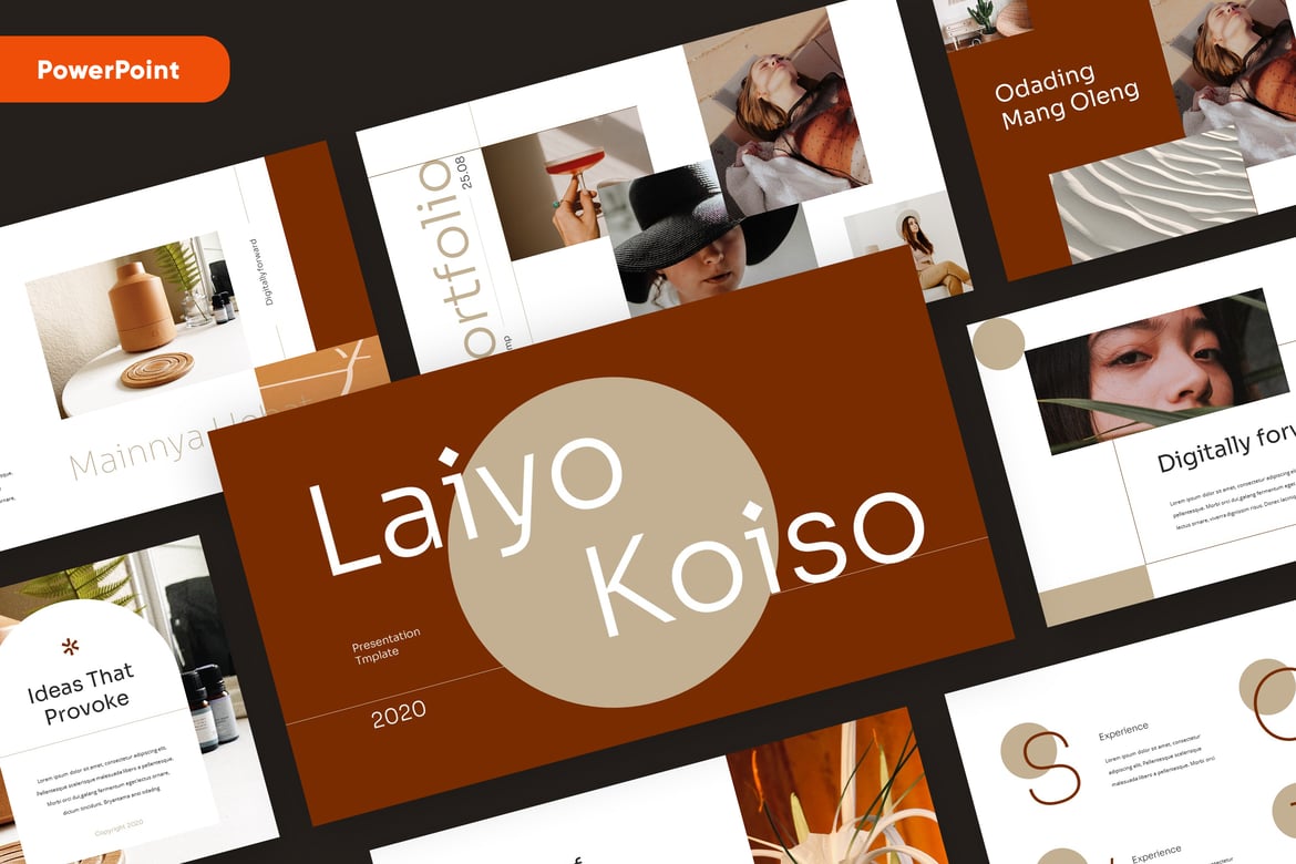 LAIYO - Template Powerpoint Fashion yang Stylish dan Profesional