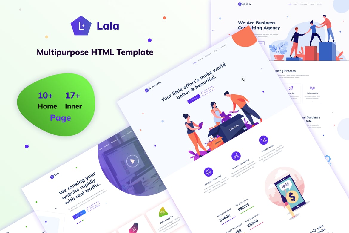 Lala - Template Web HTML Bootstrap 5 Serbaguna yang Elegan