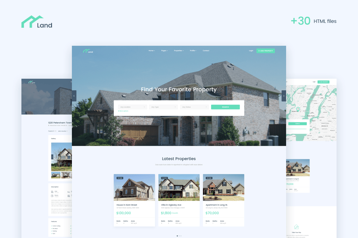Lalan - Template Website Real Estate dan Listing Properti Modern