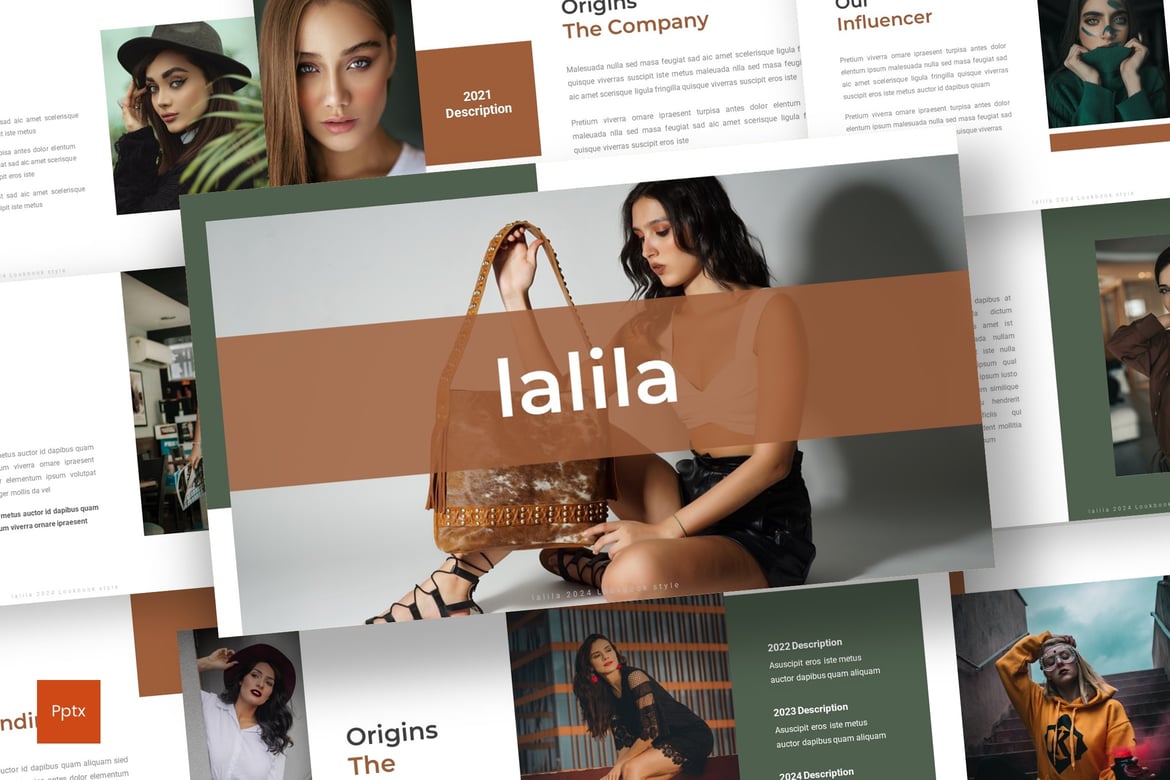 Lalila - Template Presentasi Powerpoint Kreatif dan Minimalis