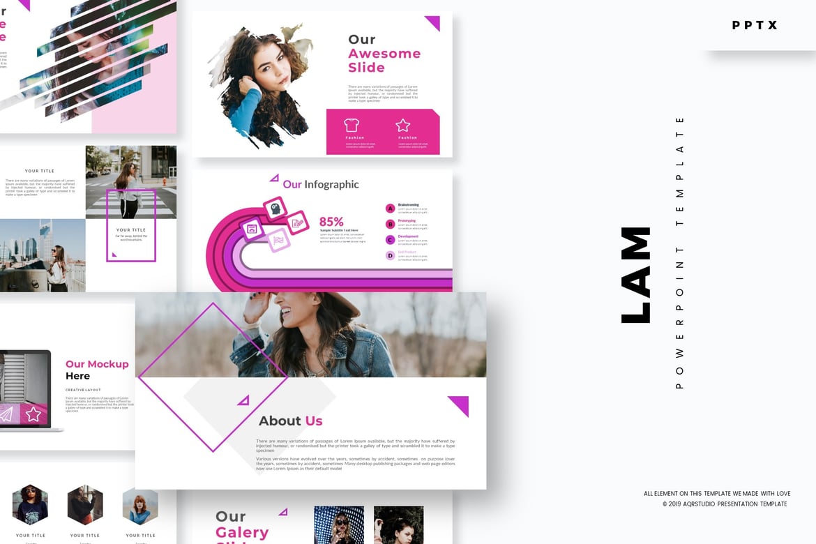 Template Presentasi PowerPoint Lam - Solusi Kreatif untuk Semua Kebutuhan Anda