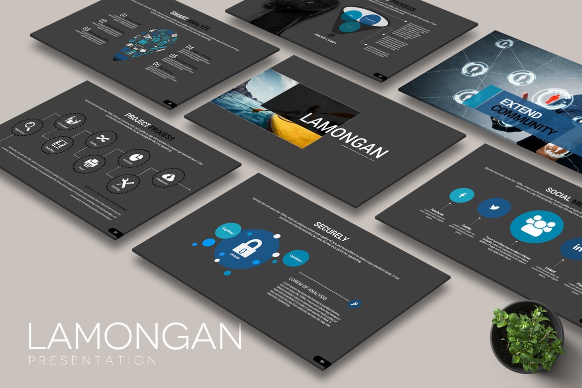Template PowerPoint LAMONGAN: Solusi Presentasi Kreatif Anda