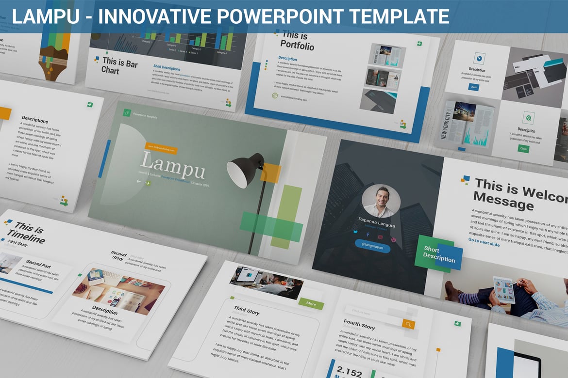 Lampu - Template Powerpoint Inovatif untuk Presentasi Menarik